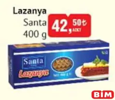 SANTA LAZANYA 400 G fiyat ve kampanya bilgisi